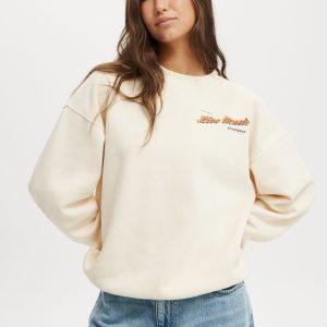 Classic Fleece Graphic Crew Sweatshirt