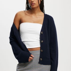 Lux V Neck Pocket Cardigan