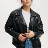 Roman Faux Leather Biker Jacket