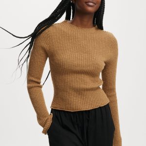 Be My Baby Overlock Rib Long Sleeve