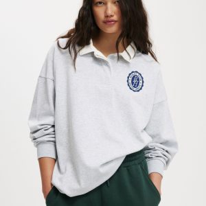 Oversized Long Sleeve Polo