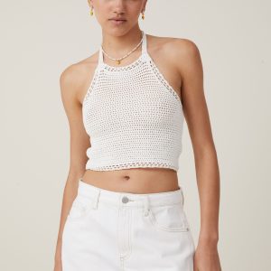 Crochet Scallop Halter Knit