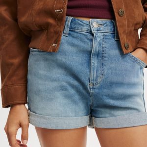 High Rise Micro Denim Short