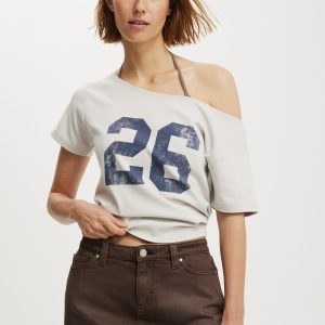 Micro Low Denim Skirt