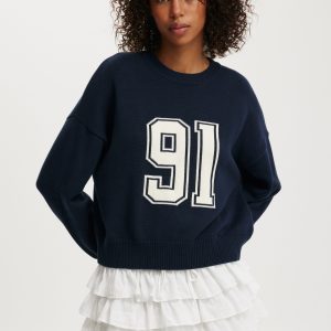 Cotton Crew Neck Sweater