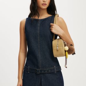 Luisa Belted Denim Mini Dress