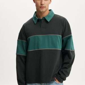 Cropped Fit Rugby Polo