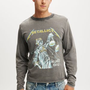 Metallica Cropped Fit Long Sleeve T-Shirt