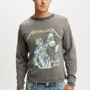 Metallica Cropped Fit Long Sleeve T-Shirt
