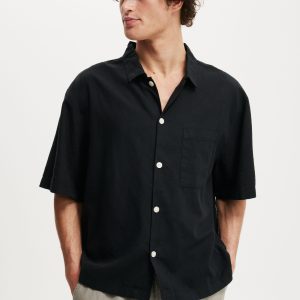 Eli Linen Blend Short Sleeve Shirt