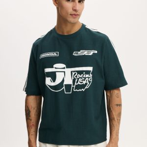 Cropped Fit Honda X Jt Racing T-Shirt