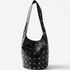 Lia Studded Bucket Bag