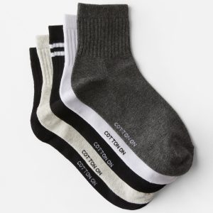 5Pk Quarter Crew Sock