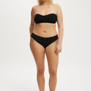 Organic Cotton Lace Bikini Brief