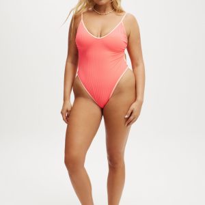Open Back Strapy One Piece Brazilian