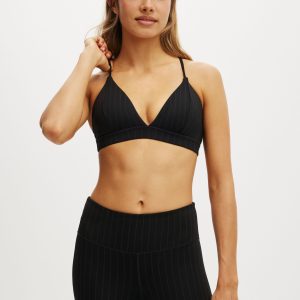 Pinstripe High Apex Crop