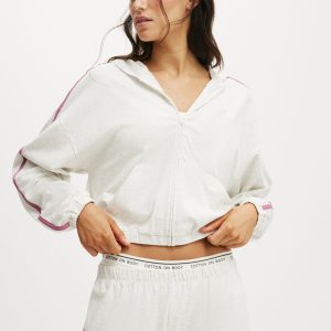 Departure Lounge Crop Hoodie