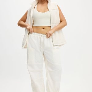 Barrel Leg Woven Pant